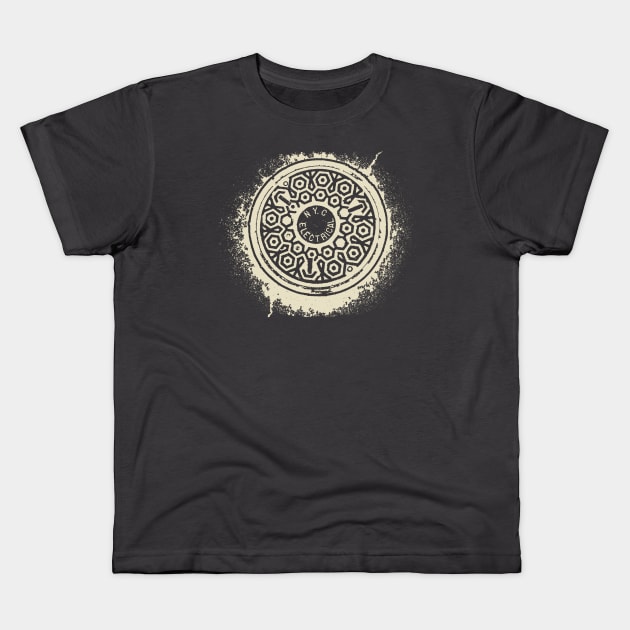 Manhole Kids T-Shirt by Raul Baeza